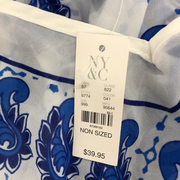 NWT New York & Company Beach Poncho Kimono Cover Up - Picture 6 of 7